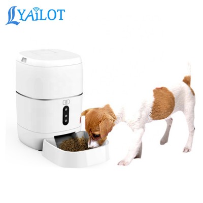 LYAILOT Tuya Smart Life App Wireless Wifi Remote Control Timing and Ration Smart Pet Feeder with Camera